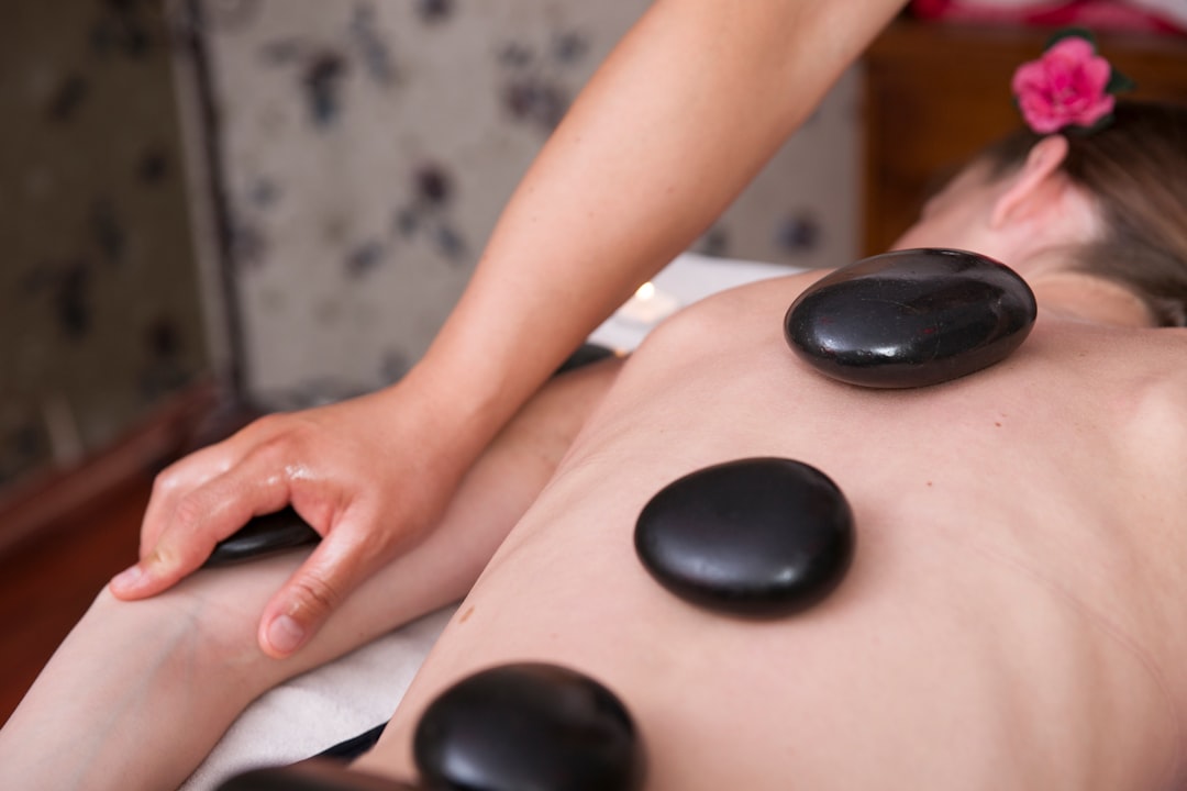 woman doing manicure